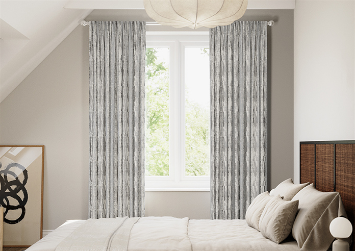 Kiryu, Pearl Grey - Made to Measure Curtains - Image 3